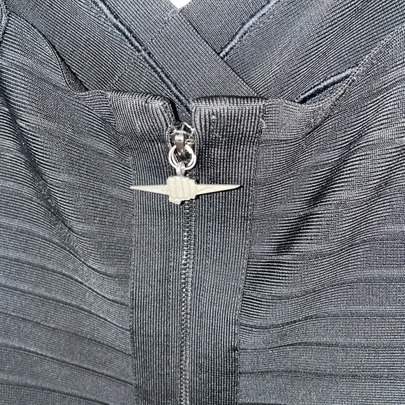 Authentic Herve Leger Black Bodycon Dress XS - Picture 6 of 6